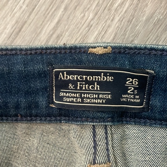 A & F Simone High Rise Super Skinny 👖Size 26/2 - Picture 2 of 4